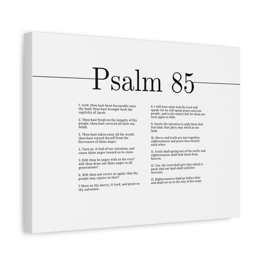 Scripture Canvas Glory May Dwell Psalm 85 Christian Wall Art Bible Verse Print Ready to Hang