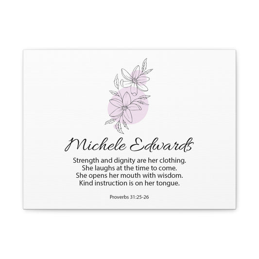 Personalized Proverbs 31:25-26