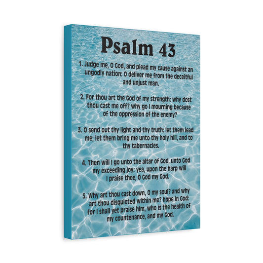 Scripture Walls Judge Me Psalm 43:5 Christian Wall Art Bible Verse Print Ready to Hang