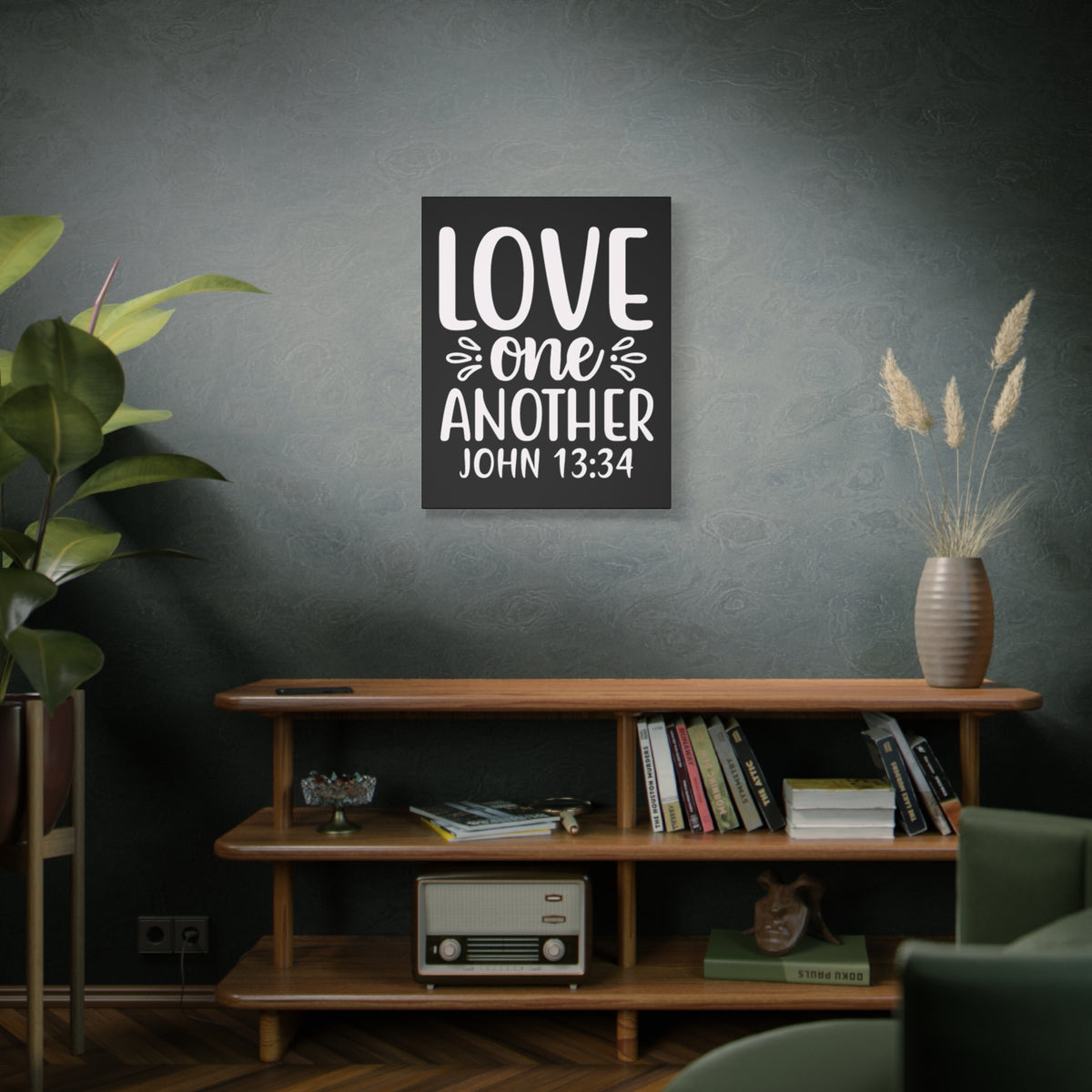 Scripture Walls Love One Another John 13:34 Bible Verse Canvas Christian Wall Art Ready to Hang Unframed