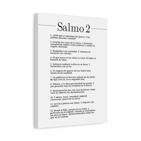 Salmo 2 Impresión De Arte Cristiano en la Pared Lista Para Colgar