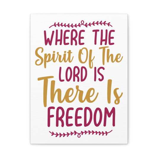 There Is Freedom 2 Corinthians 3:17 Christian Wall Art Print Ready to Hang