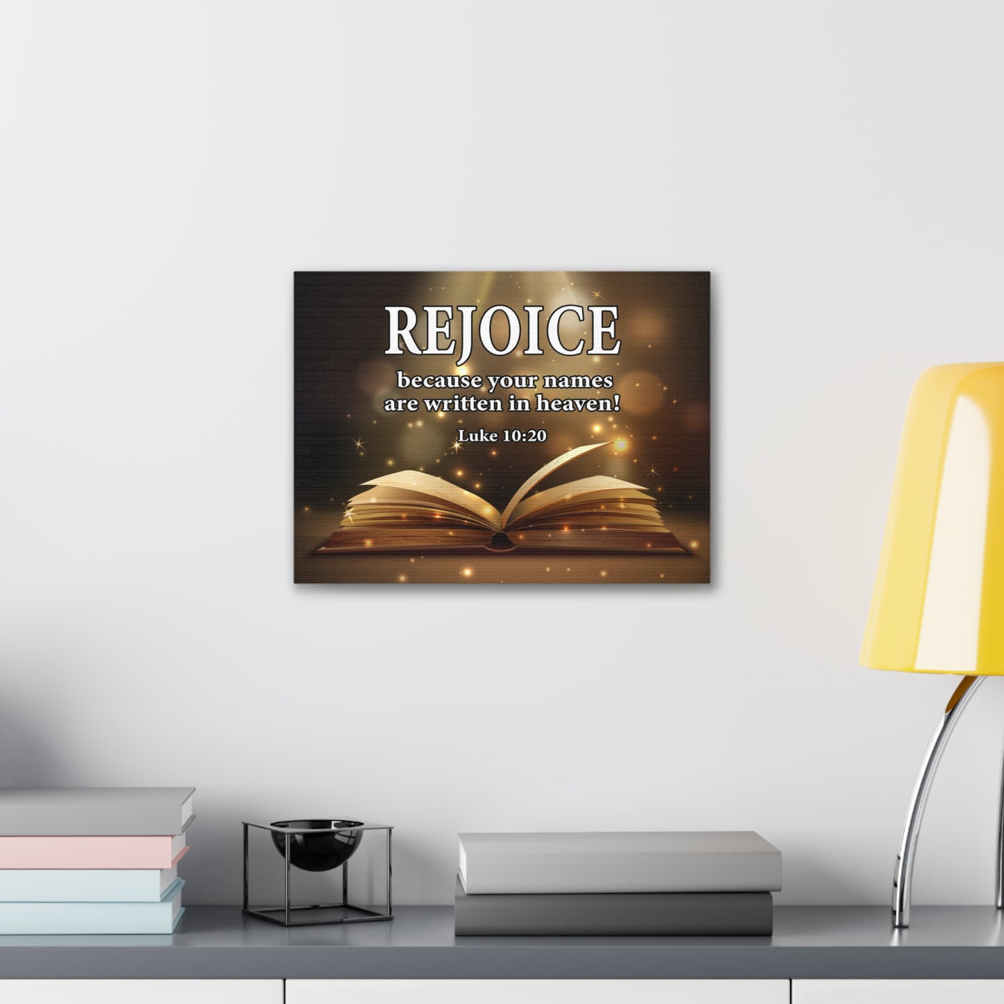Your Names in Heaven Luke 10:20 Scripture Wall Art Christian Home Decor