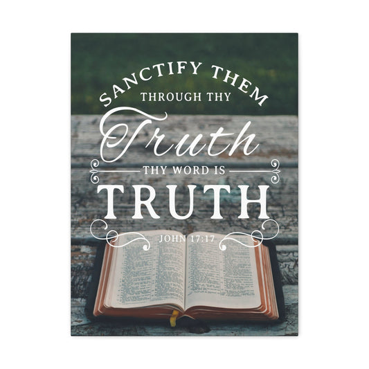 Thy Word is Truth John 17:17 Christian Wall Art Bible Verse Print Ready to Hang
