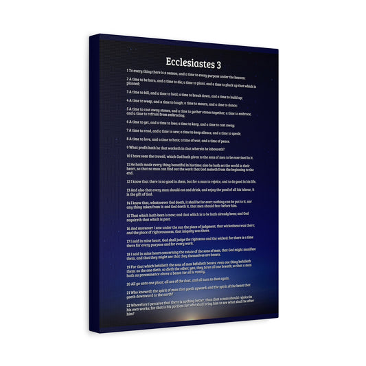 Scripture Walls God's Time Ecclesiastes 3 Bible Verse Canvas Christian Wall Art Ready to Hang