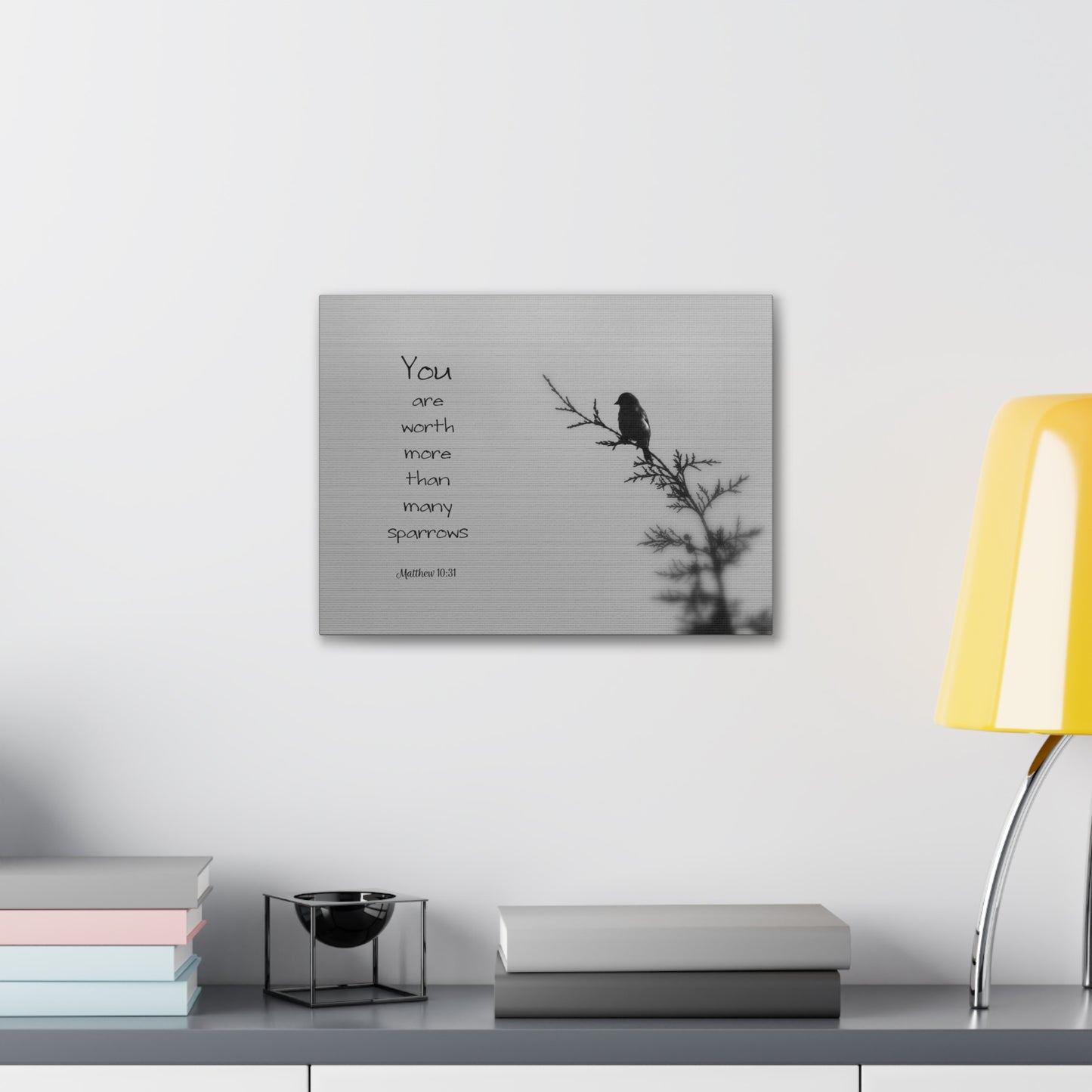 You Are Worth Matthew 10:31 Bible Verse Canvas Christian Wall Art Bible Verse Print Ready To Hang