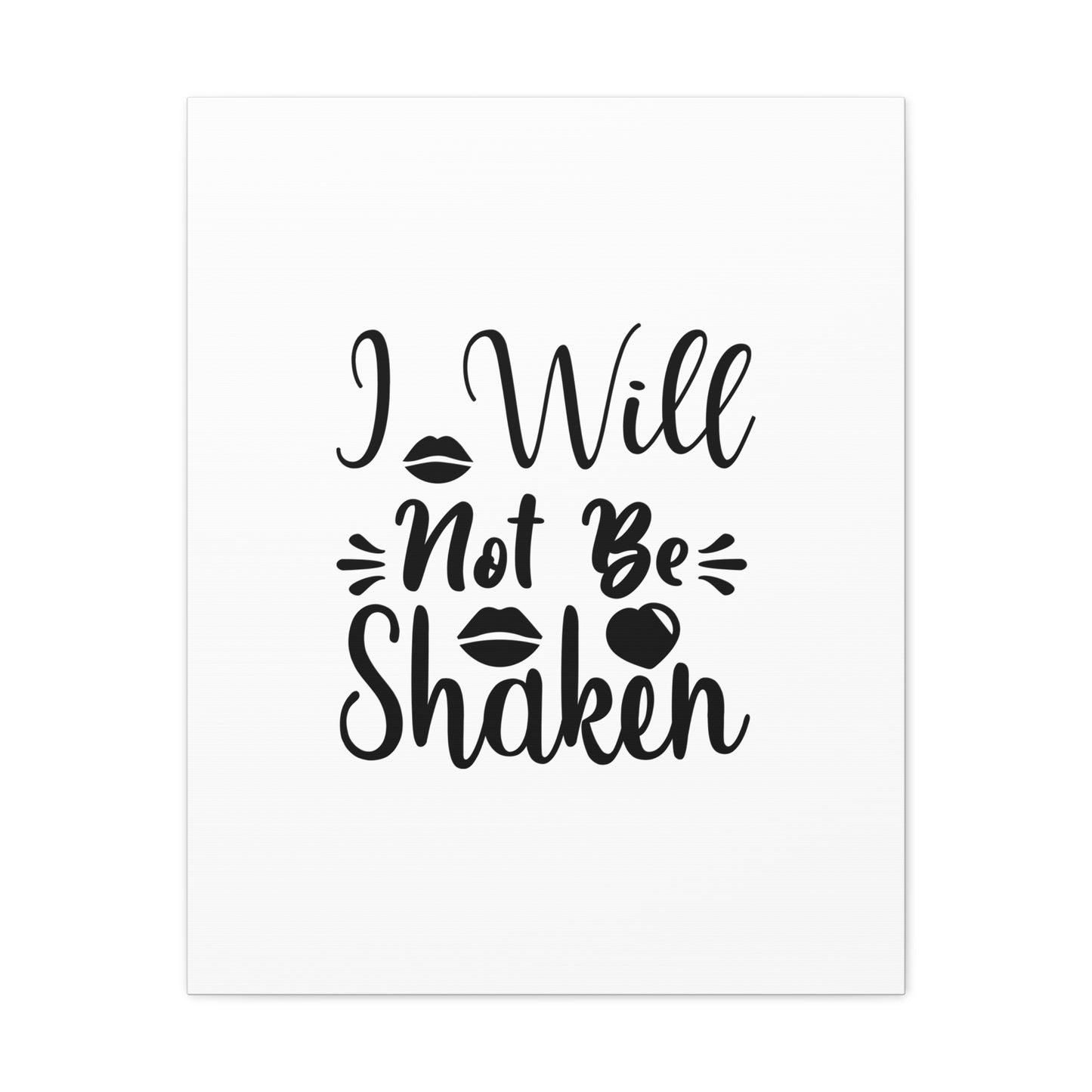I Will Not Be Shaken Acts 2:25 Christian Wall Art Bible Verse Print Ready to Hang