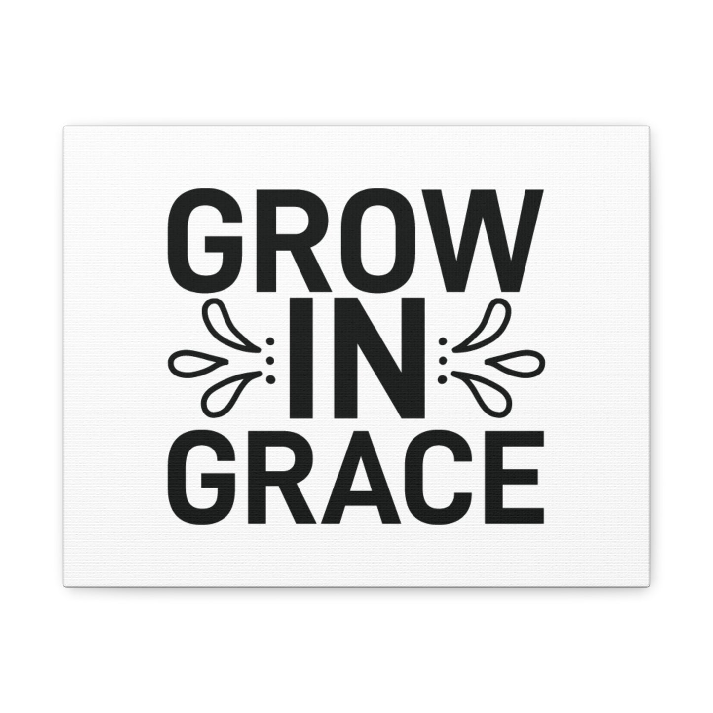 Grow In Grace 2 Peter 3:18 White Splash Christian Wall Art Bible Verse Print Ready to Hang