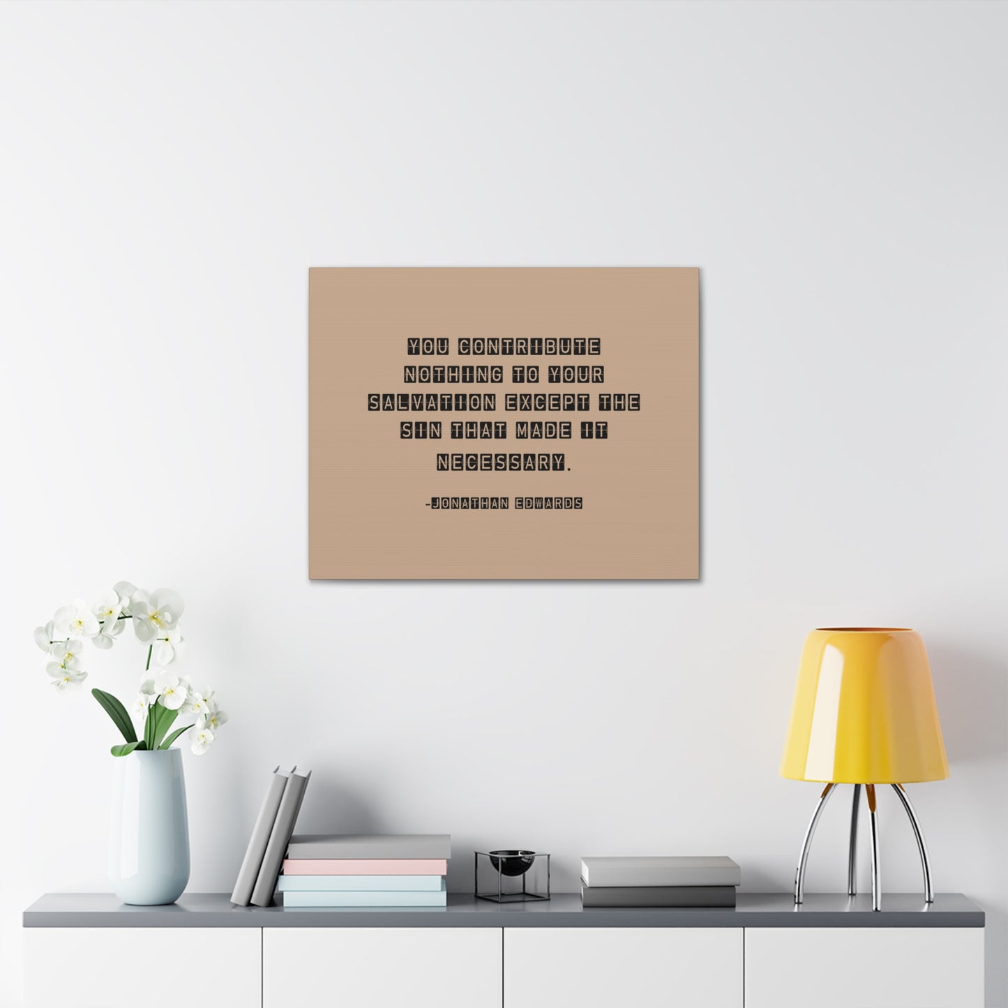 Your Salvation Jonathan Edwards Acts 2:38 Bible Canvas Christian Wall Art Ready to Hang