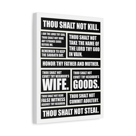Scripture Walls The Ten Commandments Deuteronomy 4:13 Christian Wall Art Print Ready to Hang
