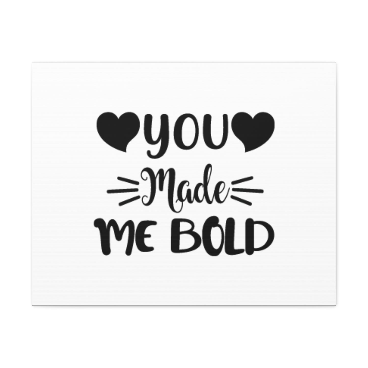 You Made Me Bold Psalms 138:3 Hearts Christian Wall Art Bible Verse Print Ready to Hang
