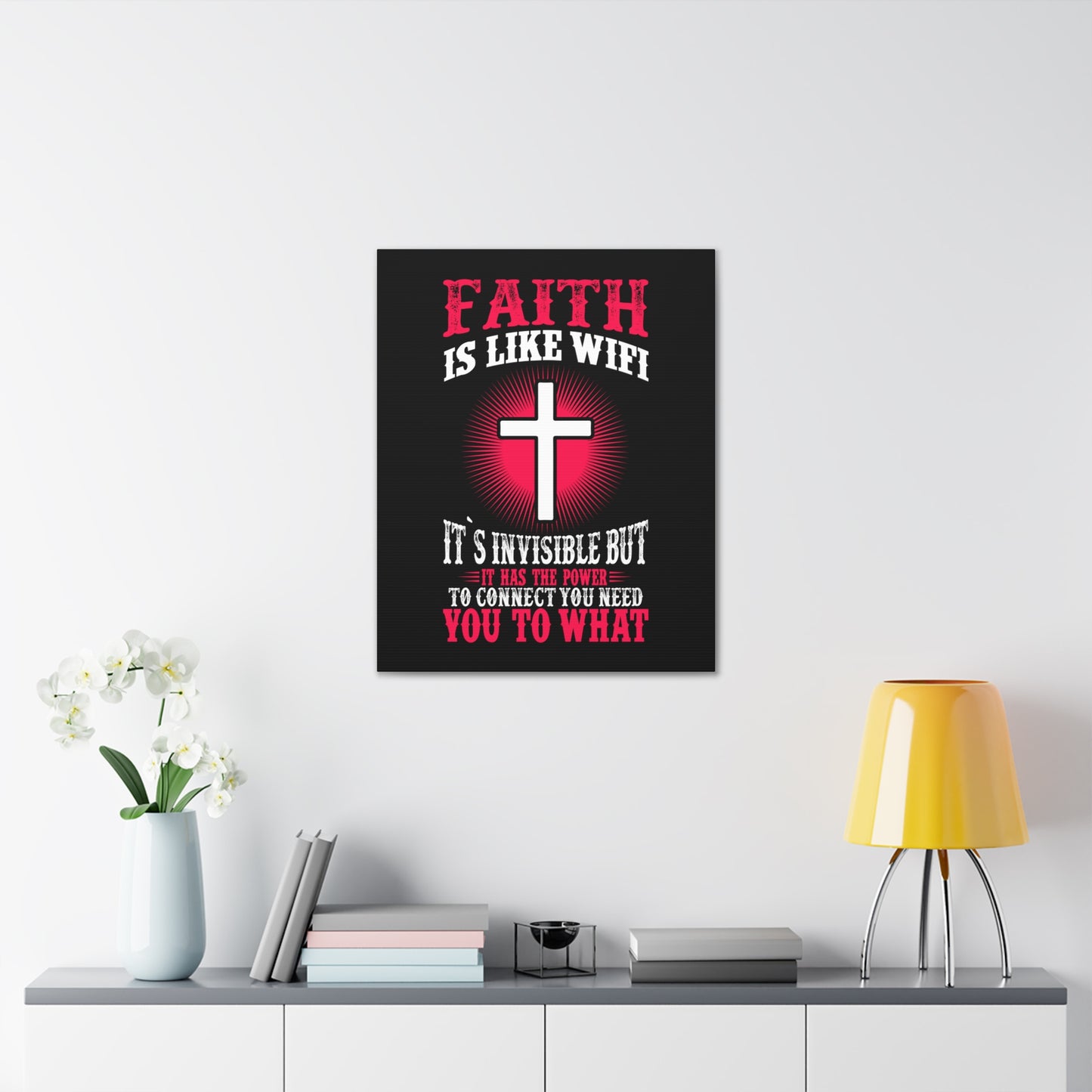 The Power To Connect James 2:22 Christian Wall Art Bible Verse Print Ready to Hang