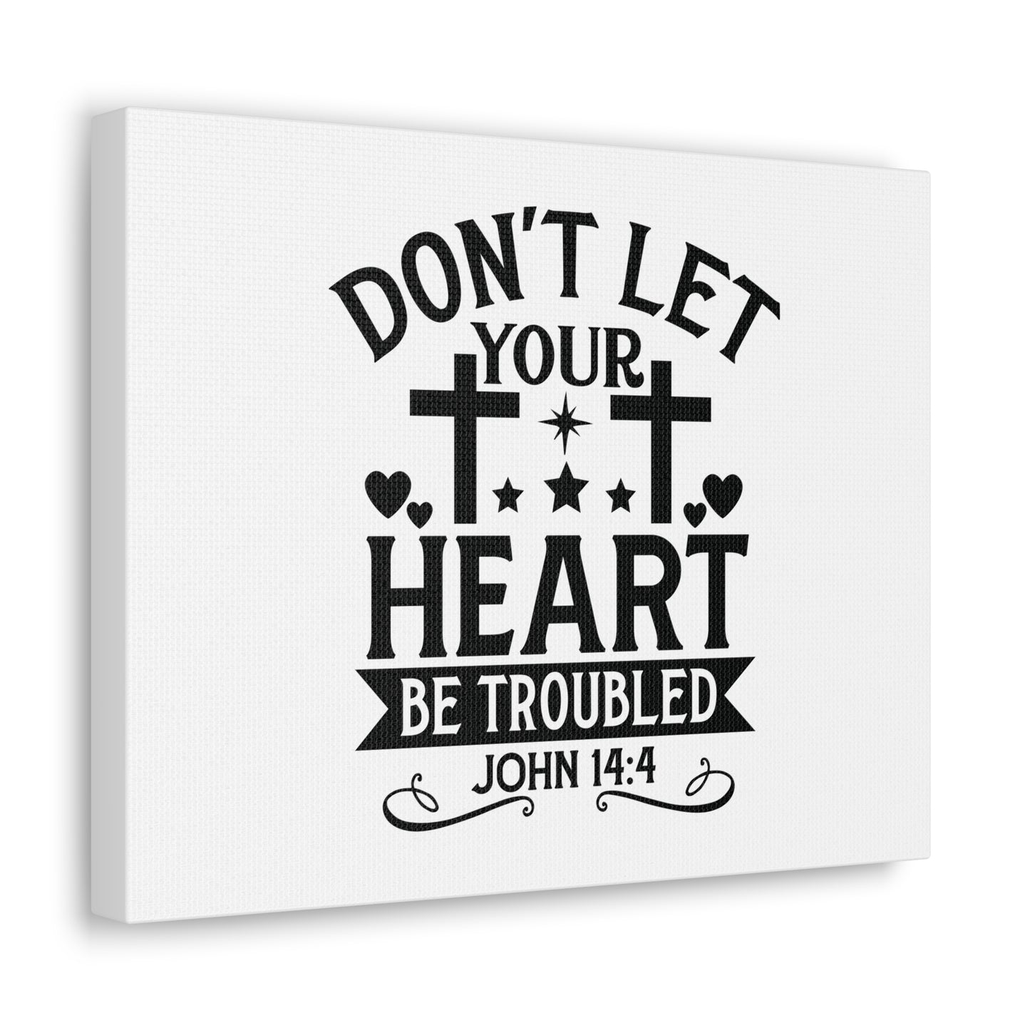 Your Heart John 14:4 Stars Bible Verse Canvas Christian Wall Art Ready to Hang