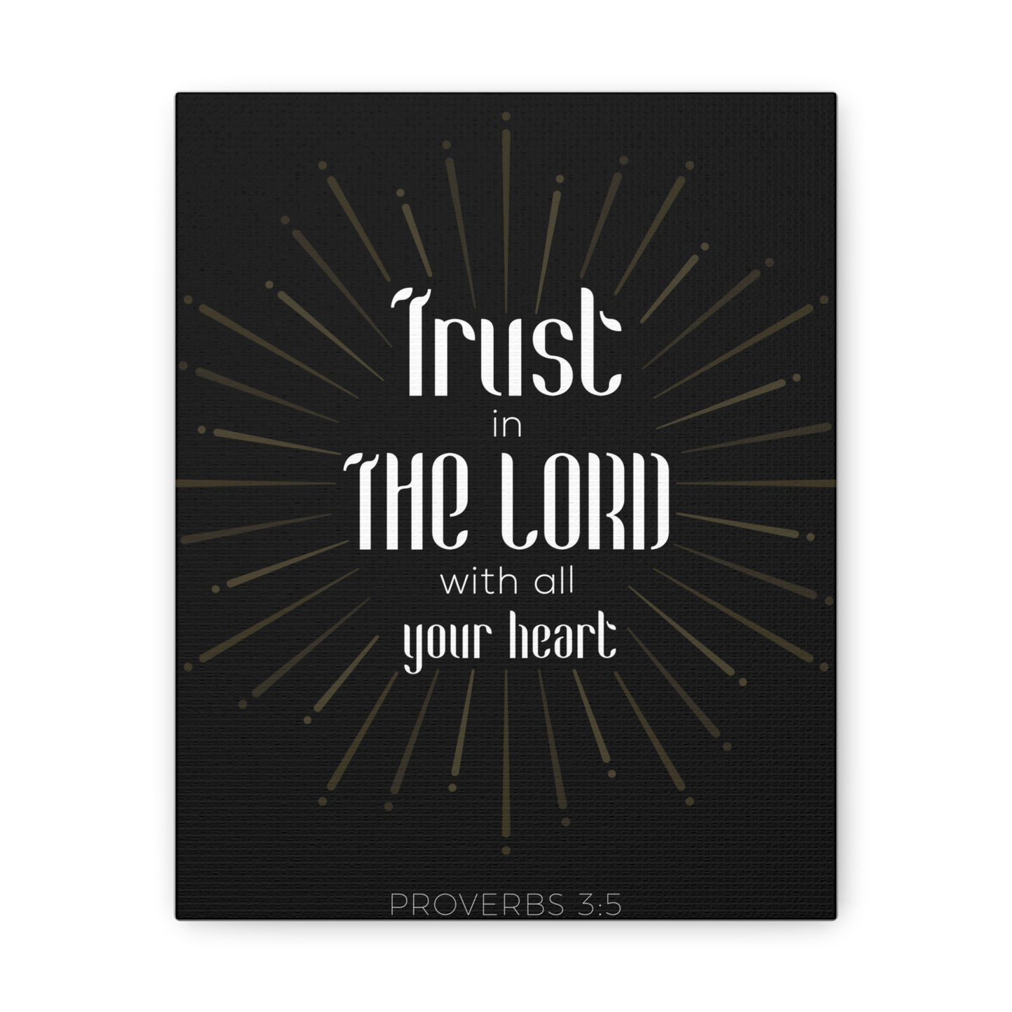 Trust In The Lord Proverbs 3:5 Christian Wall Art Bible Verse Print Ready To Hang