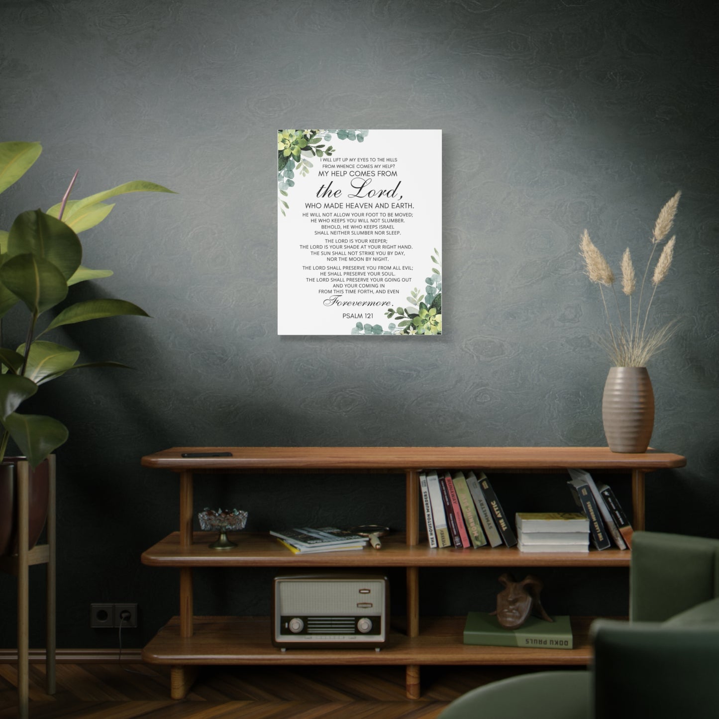 Scripture Walls Psalm 121 My Help Comes From God Bible Verse Canvas Christian Wall Art Ready to Hang Unframed