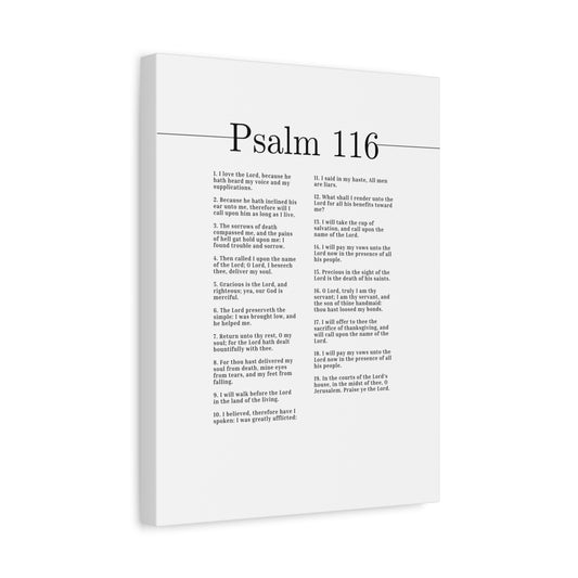 Scripture Canvas Walk Before The Lord Psalm 116 Christian Wall Art Bible Verse Print Ready to Hang
