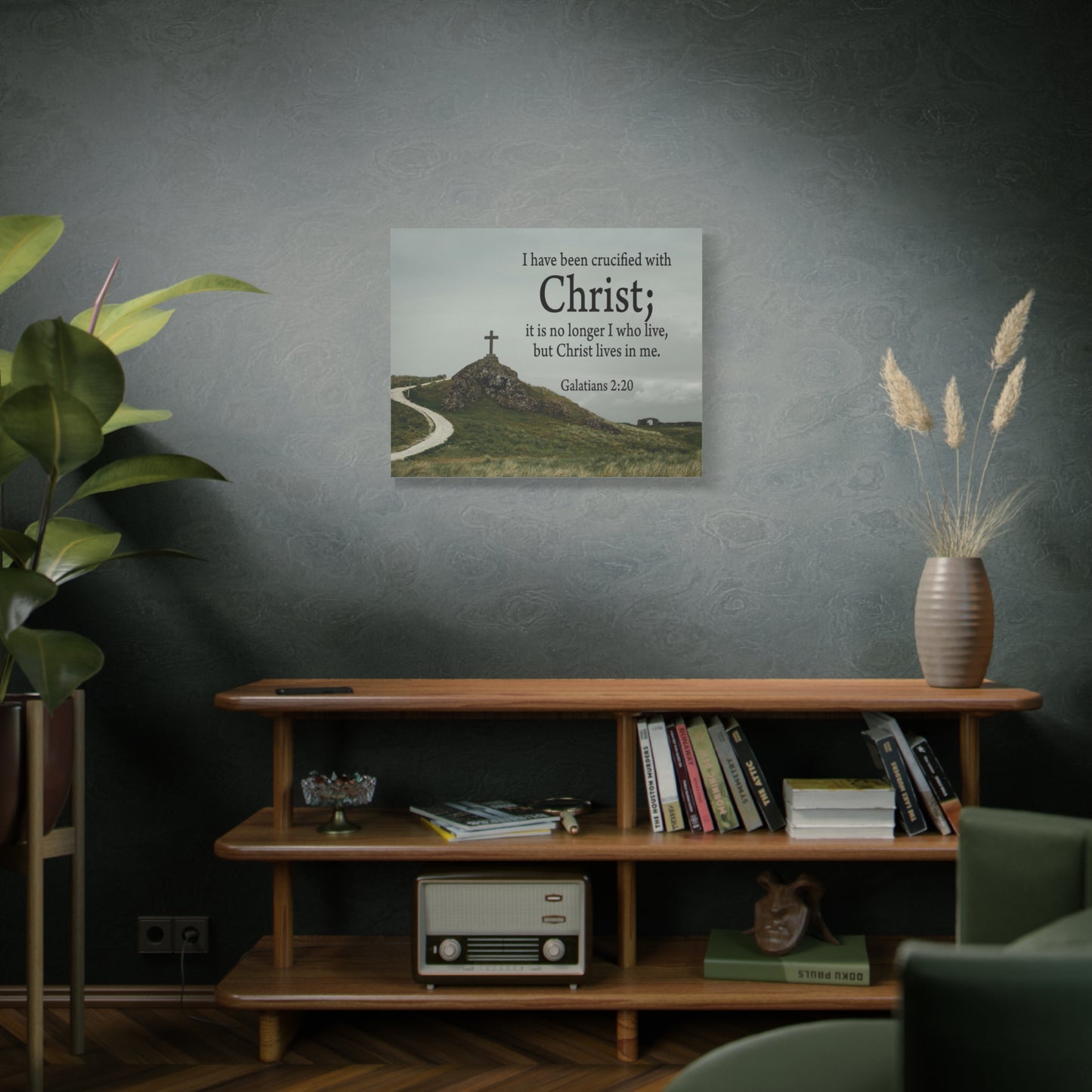 Scripture Walls Canvas No Longer I But Christ Galatians 2:20 Wall Art Christian Home Decor
