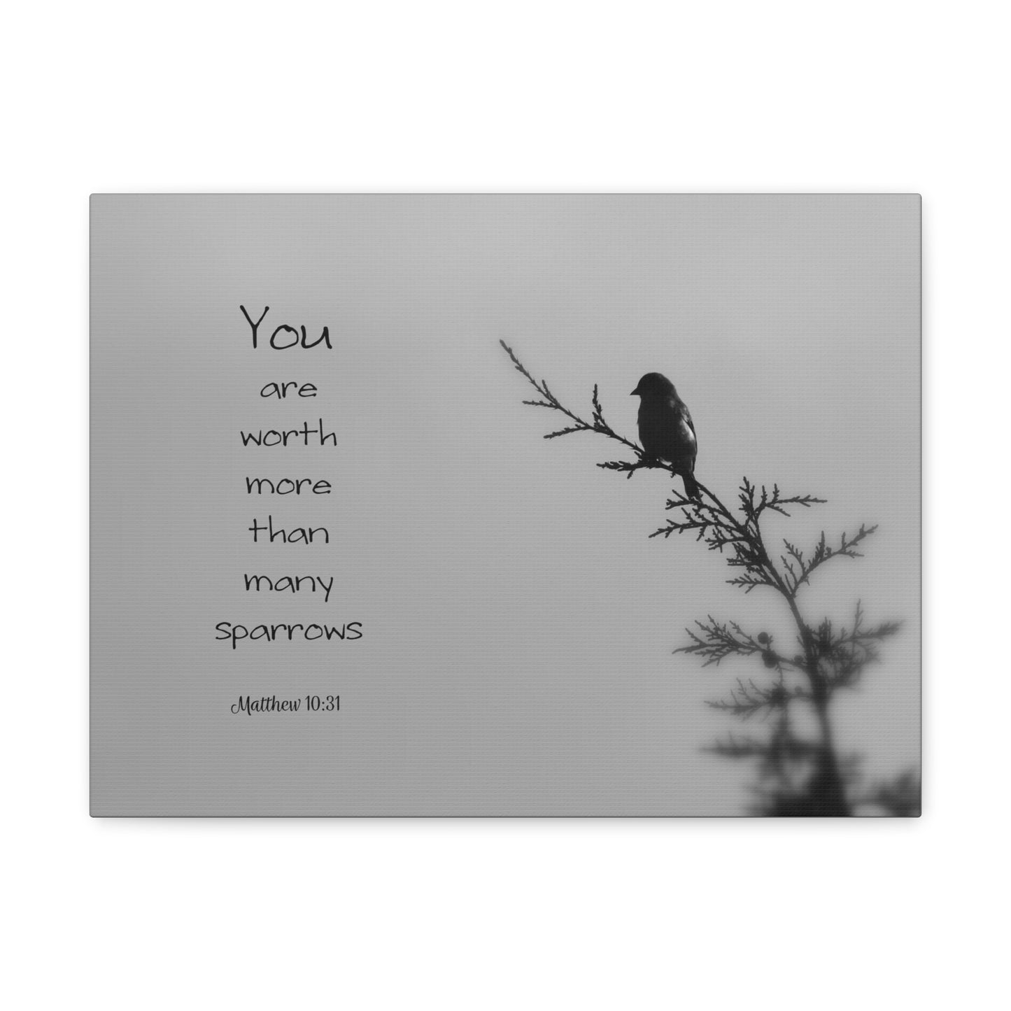 You Are Worth Matthew 10:31 Bible Verse Canvas Christian Wall Art Bible Verse Print Ready To Hang