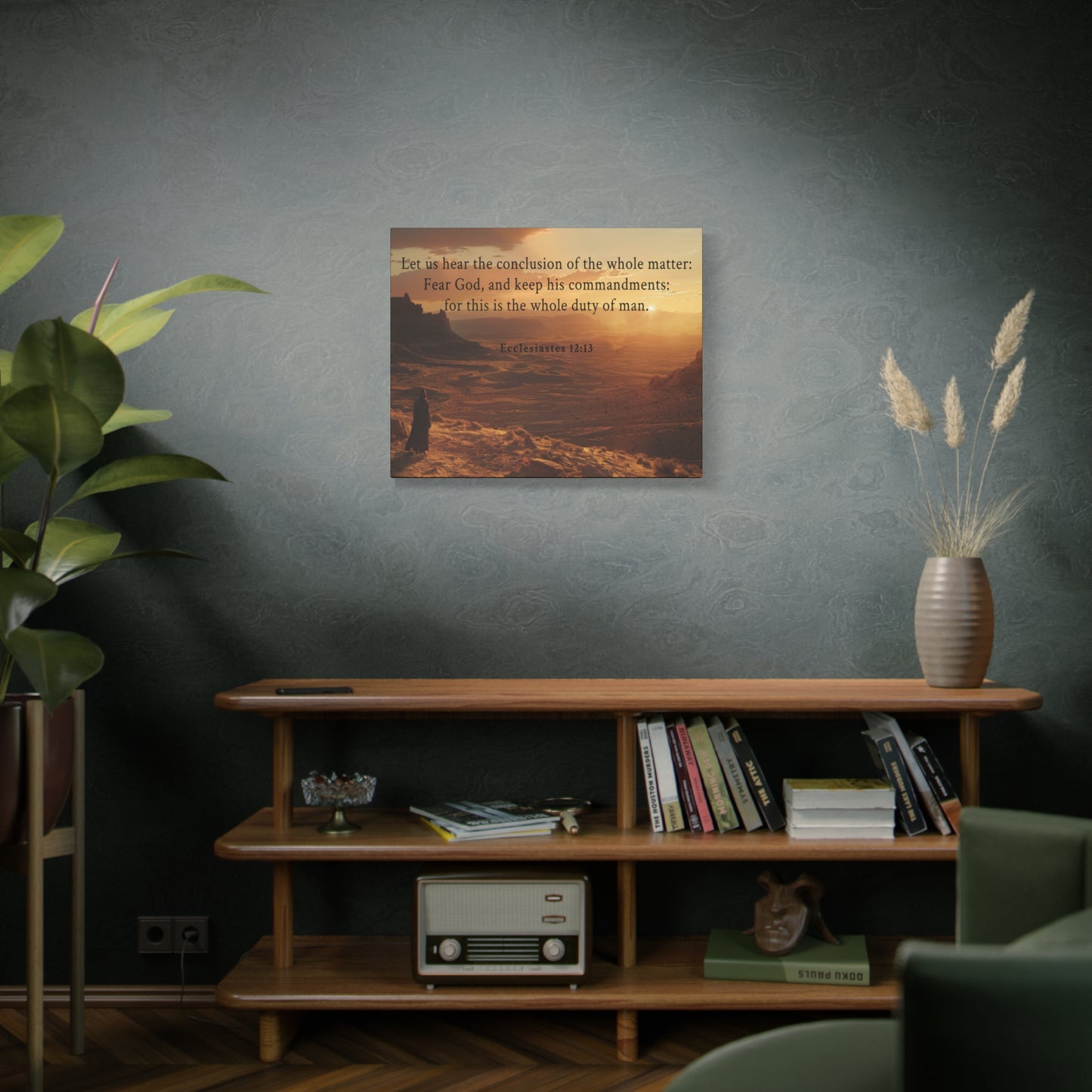 Scripture Walls Ecclesiastes 12:13 Bible Verse Canvas Christian Wall Art Ready to Hang Unframed