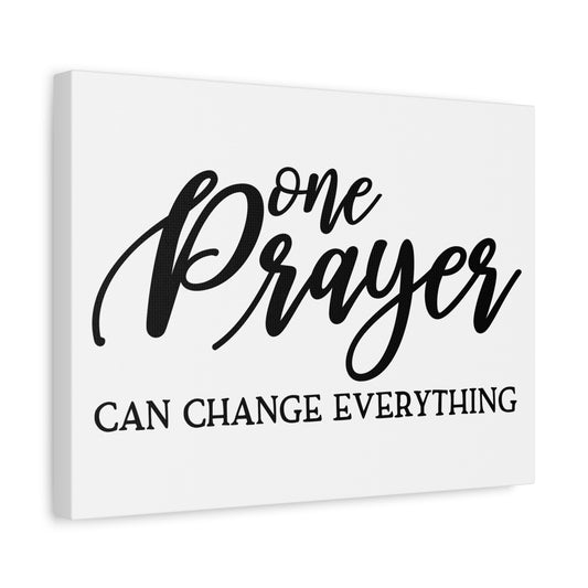 Scripture Canvas One Prayer Psalm 9:9-10 Christian Wall Art Print Ready to Hang