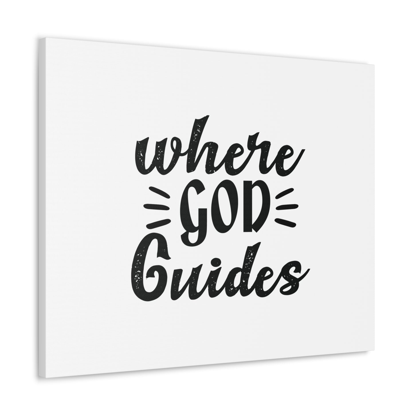 Where God Guides Psalms 32:8 Christian Wall Art Bible Verse Print Ready to Hang