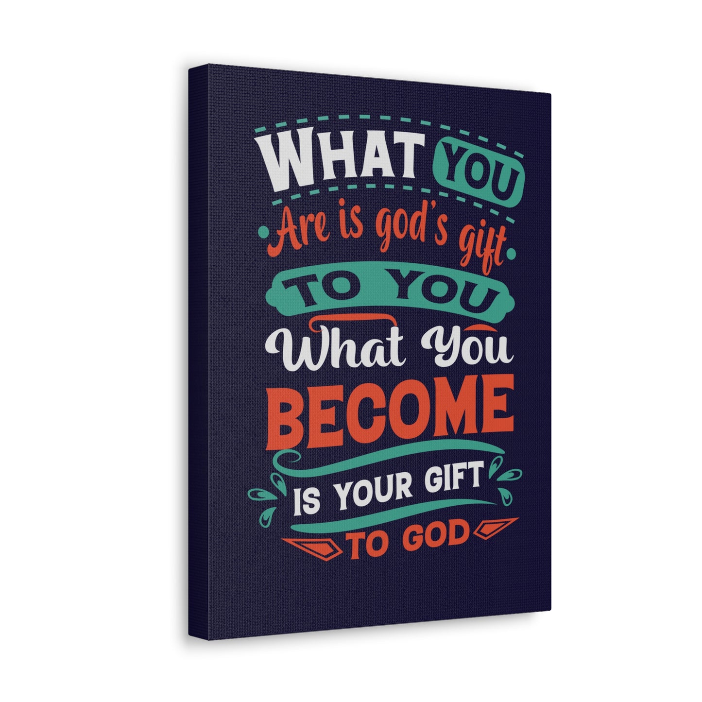 Your Gift To God 1 Peter 4:10 Blue Christian Wall Art Bible Verse Print Ready to Hang