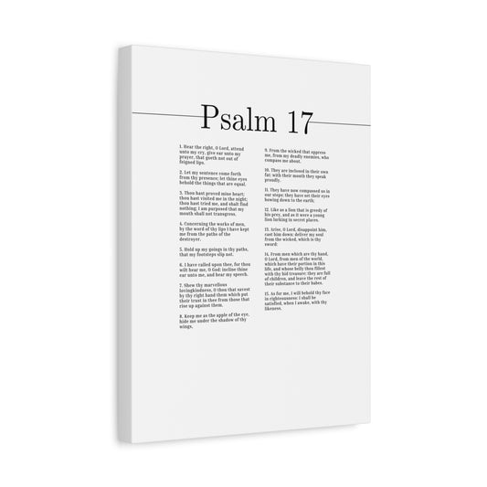 Scripture Canvas Marvelous Loving Kindness Psalm 17 Christian Wall Art Bible Verse Print Ready to Hang