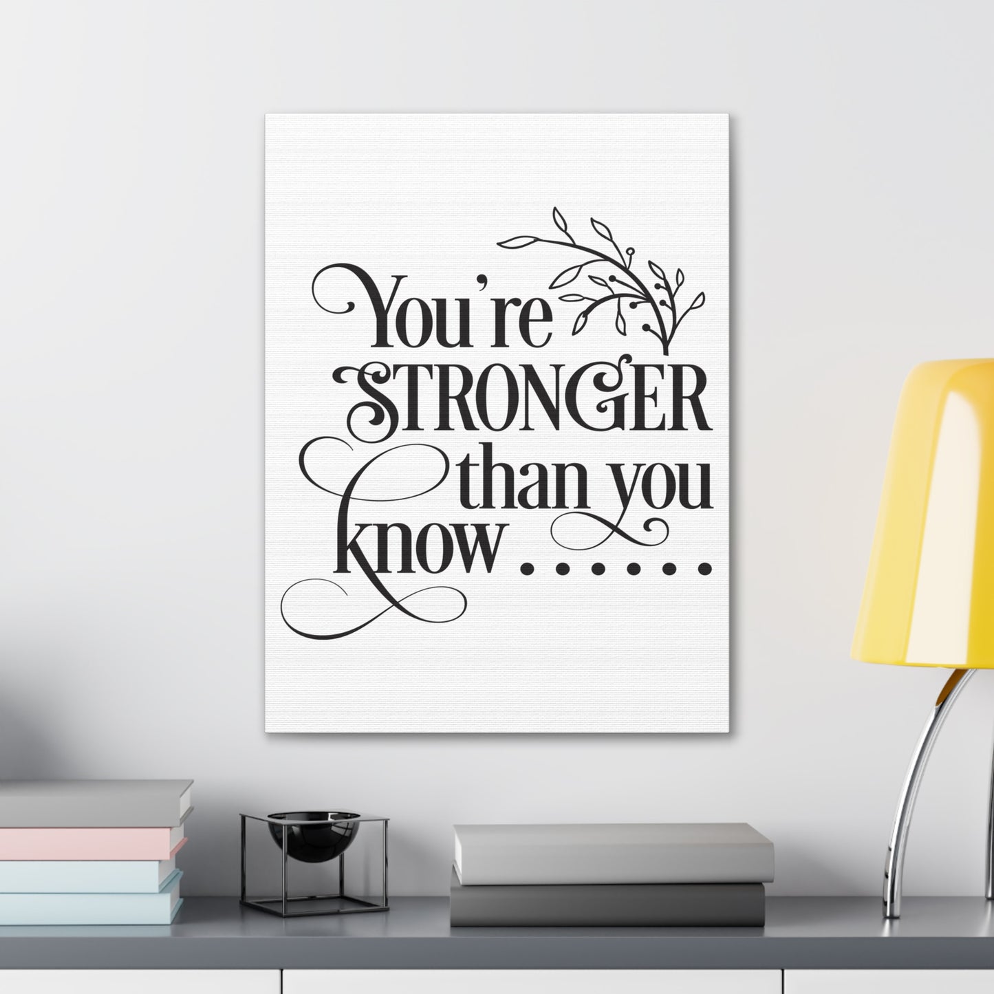 You're Stronger Than Isaiah 40:31 Christian Wall Art Print Ready to Hang