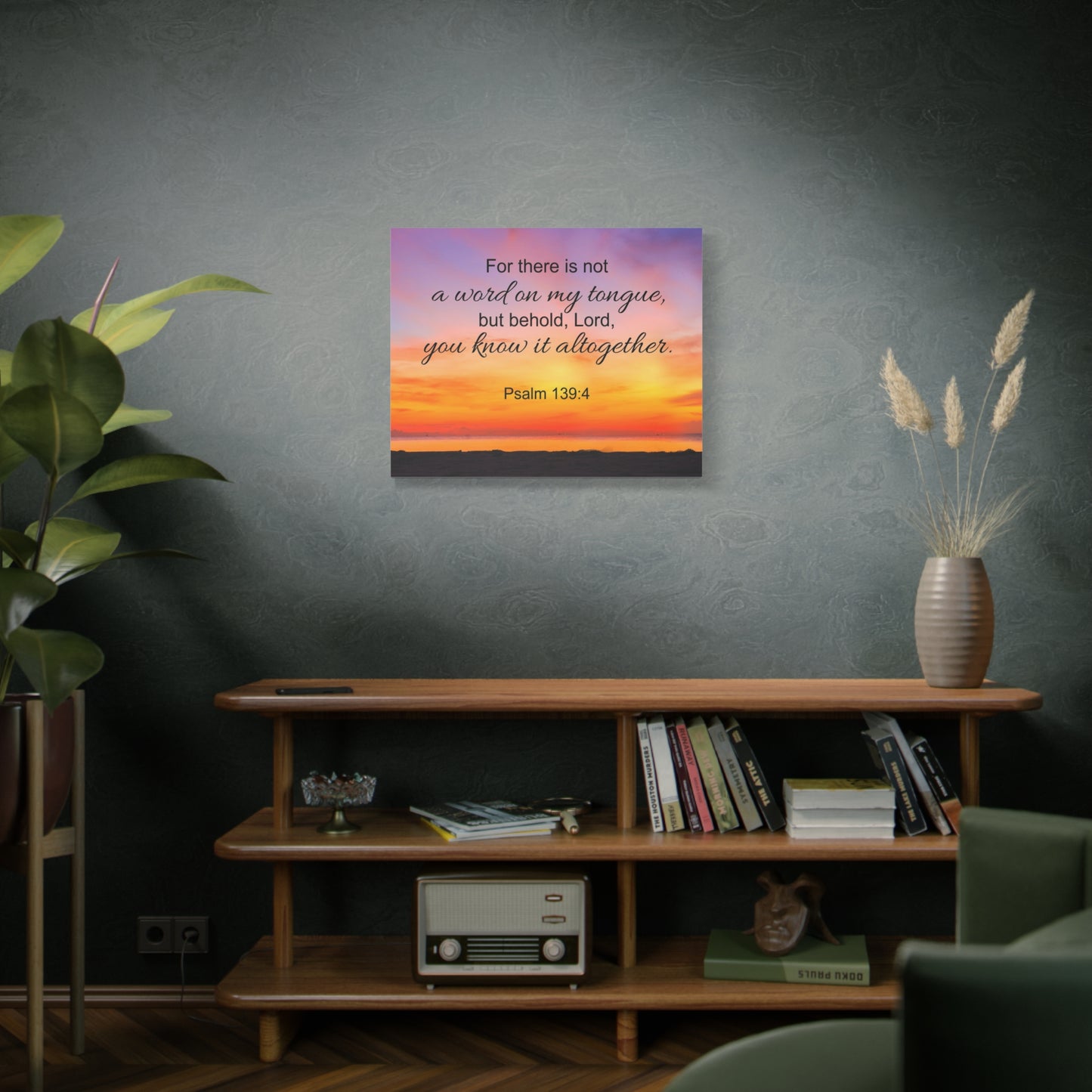 Scripture Canvas You Know It All Together Psalm 139:4 Christian Wall Art Bible Verse Print Ready to Hang