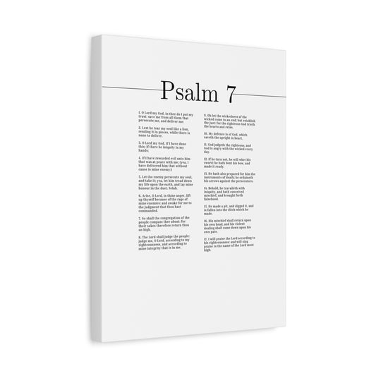 Scripture Canvas I Will Praise The Lord Psalm 7 Christian Wall Art Bible Verse Print Ready to Hang