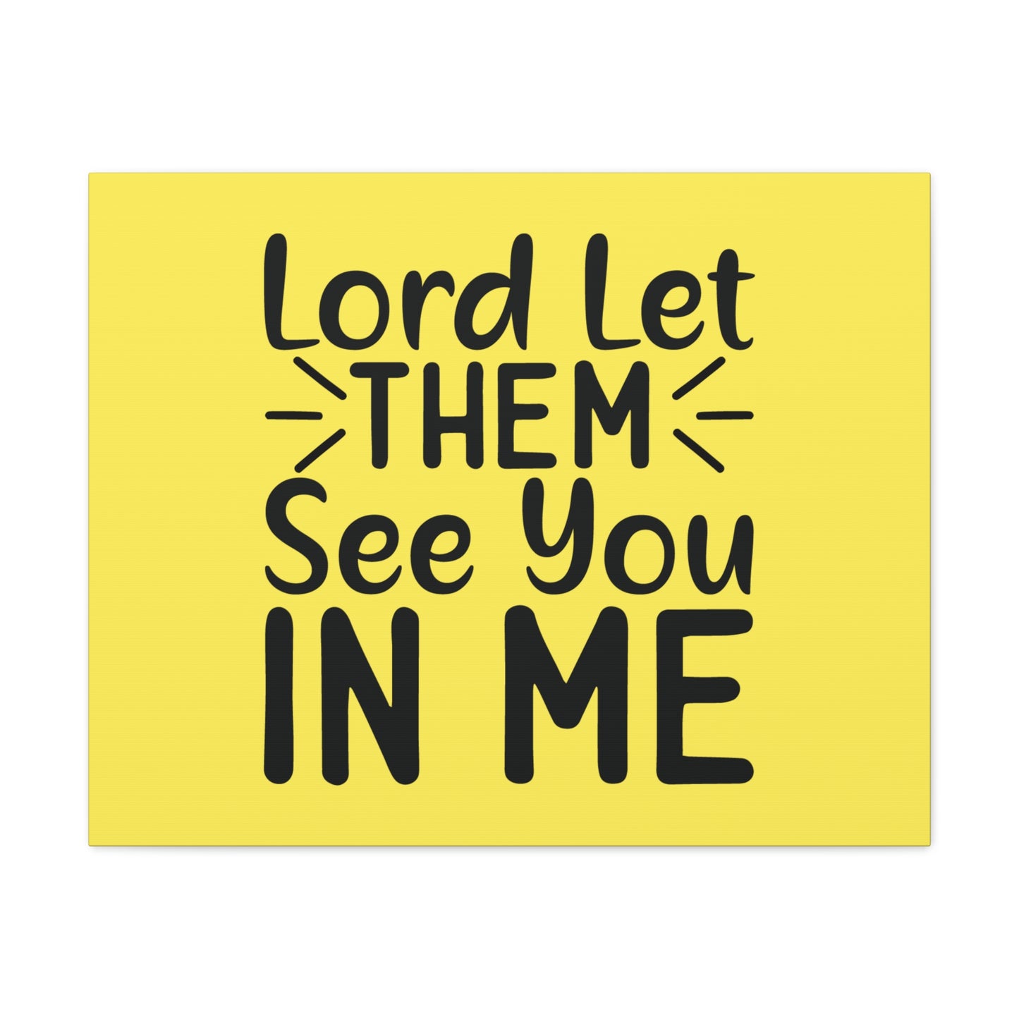 See You In Me Yellow John 17:23 Bible Canvas Christian Wall Art Ready to Hang