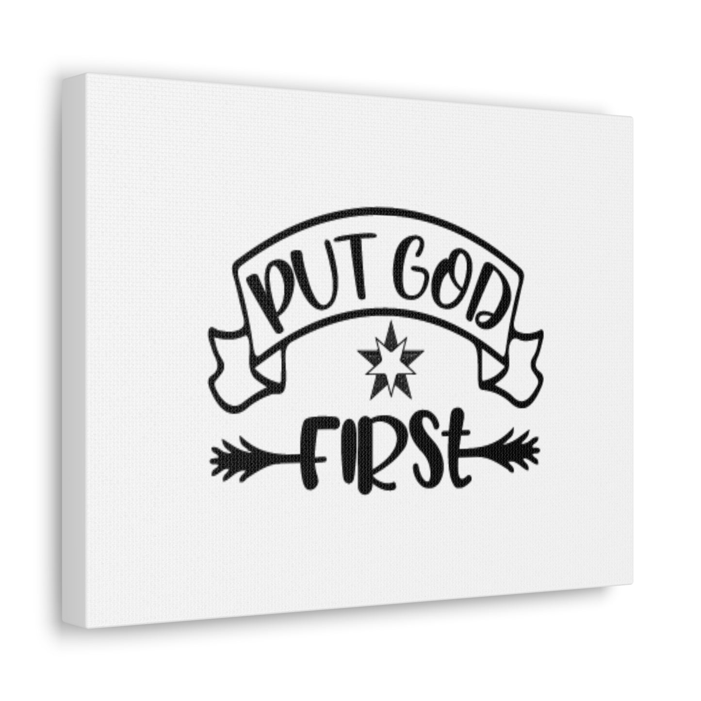 Put God First Matthew 6:33 Christian Wall Art Bible Verse Print Ready to Hang