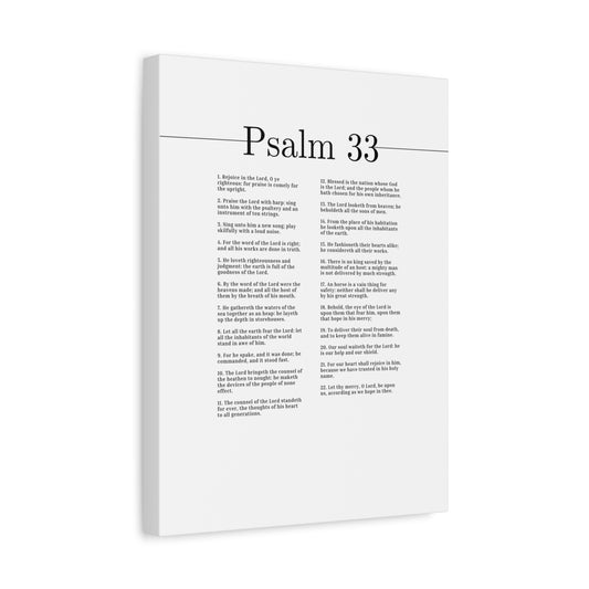 Scripture Canvas Rejoice In The Lord Psalm 33 Christian Wall Art Bible Verse Print Ready to Hang