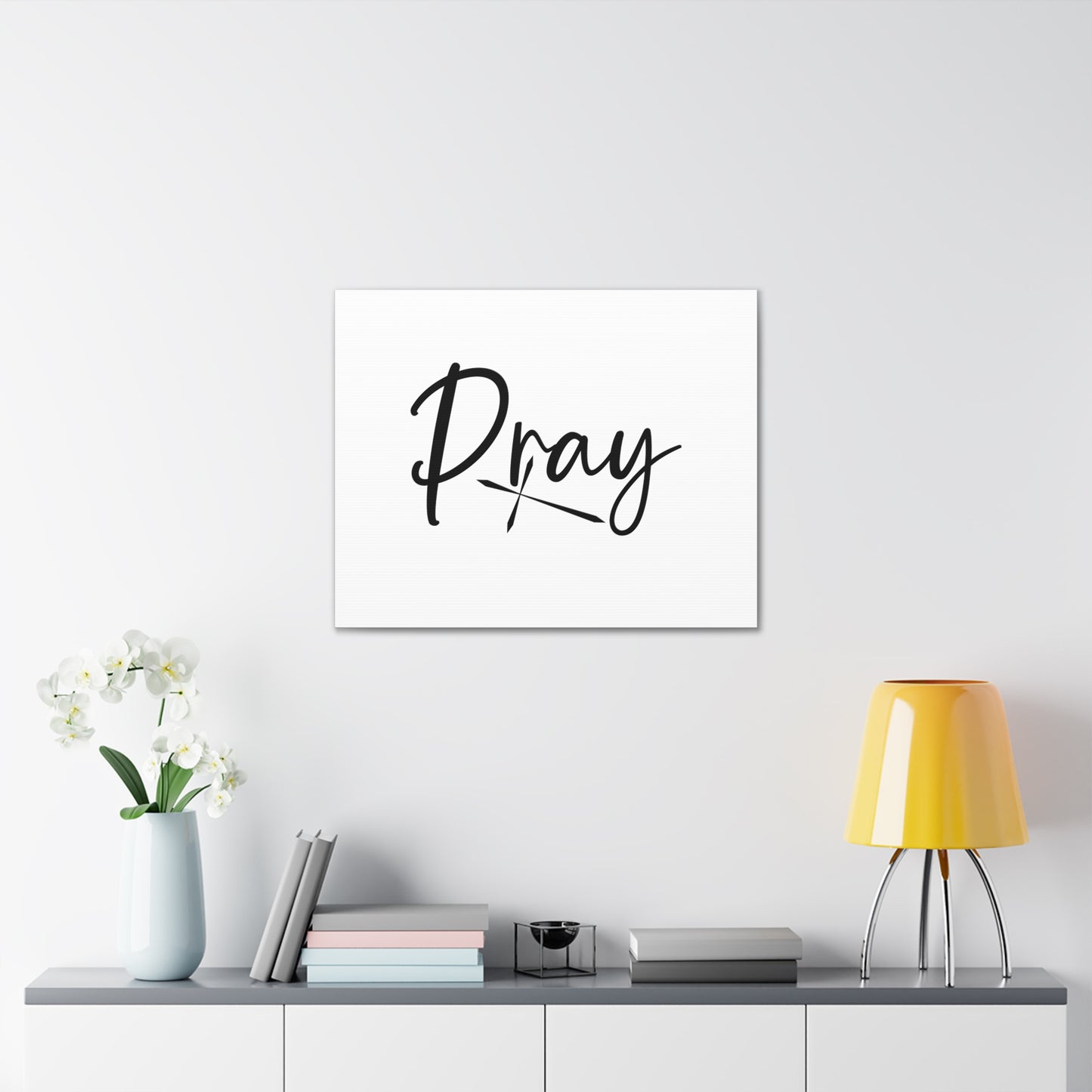 Pray 1 Thessalonians 5:17 Sharp Cross Christian Wall Art Bible Verse Print Ready to Hang