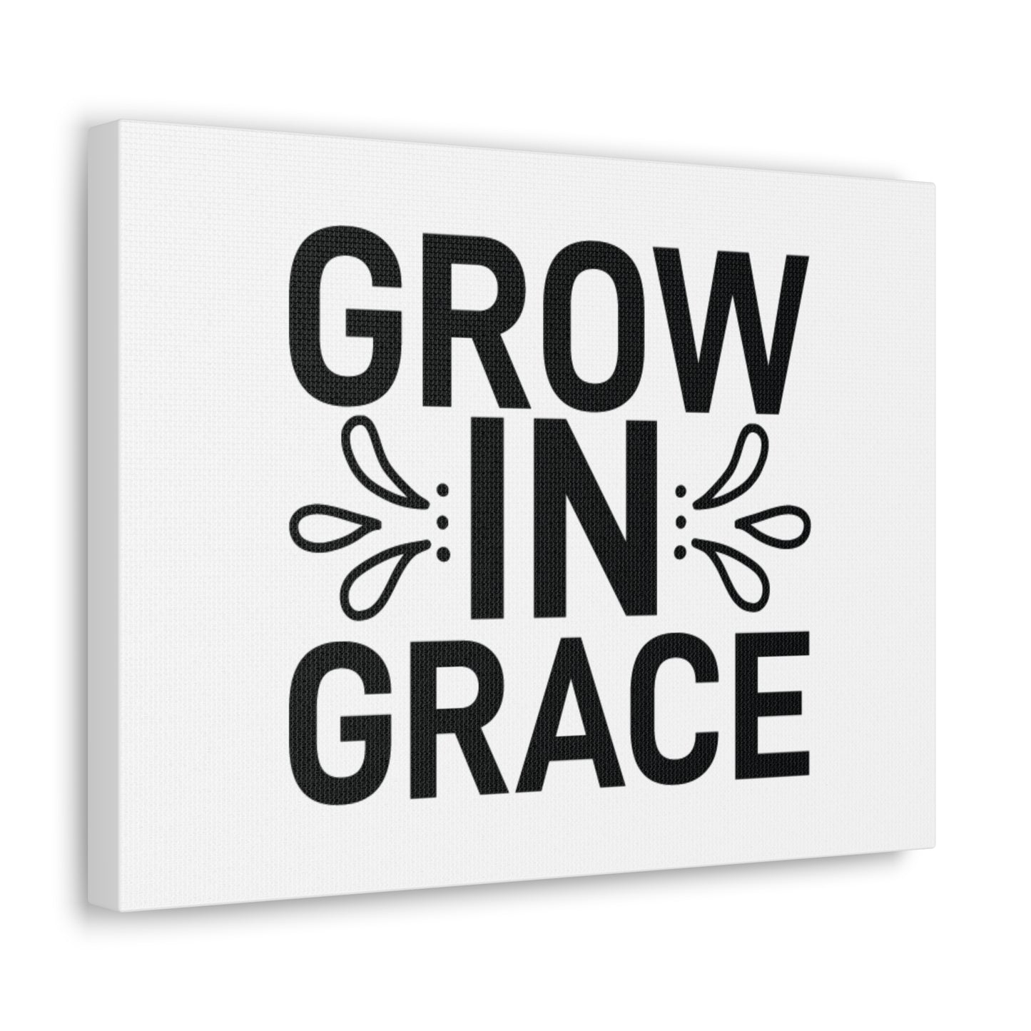 Grow In Grace 2 Peter 3:18 White Splash Christian Wall Art Bible Verse Print Ready to Hang