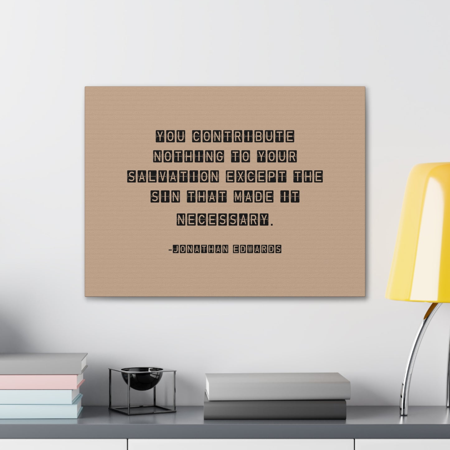 Your Salvation Jonathan Edwards Acts 2:38 Bible Canvas Christian Wall Art Ready to Hang