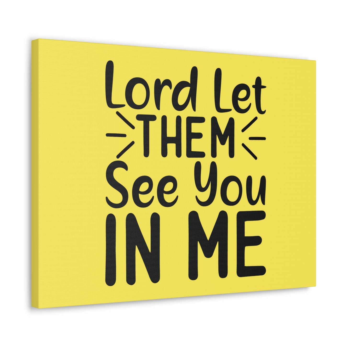 See You In Me Yellow John 17:23 Bible Canvas Christian Wall Art Ready to Hang