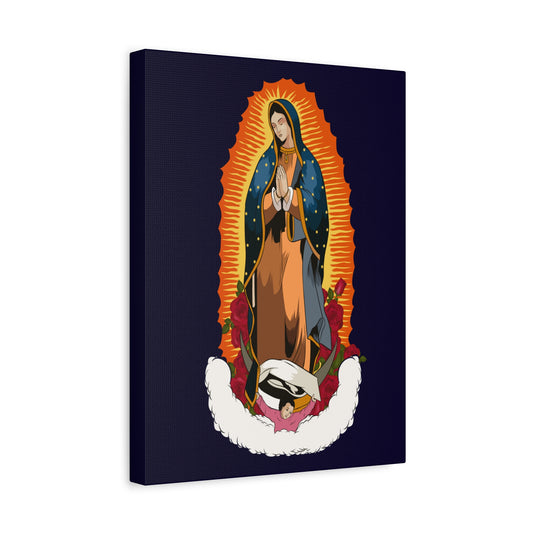 Our Lady of Guadalupe (Spanish: Nuestra Señora de Guadalupe ) Printed On Ready To Hang Stretched Canvas Wall Art