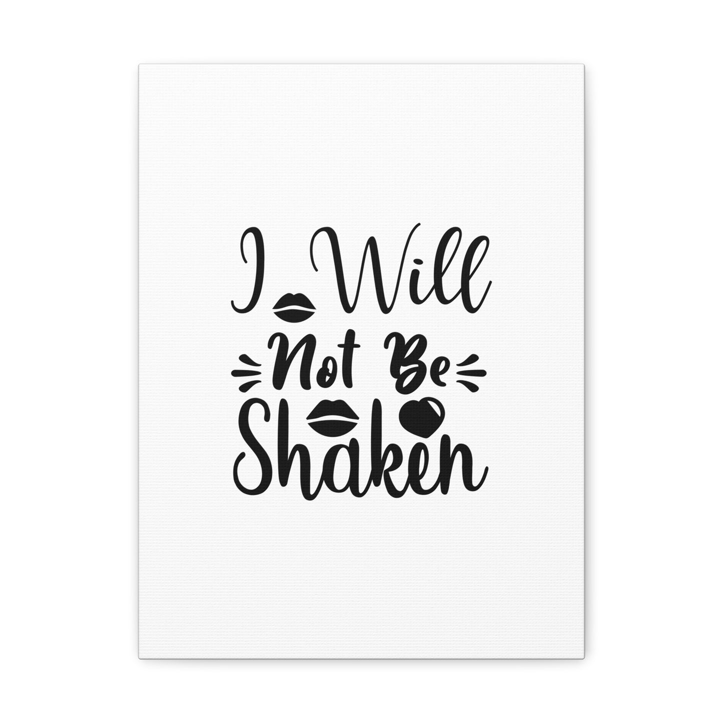 I Will Not Be Shaken Acts 2:25 Christian Wall Art Bible Verse Print Ready to Hang