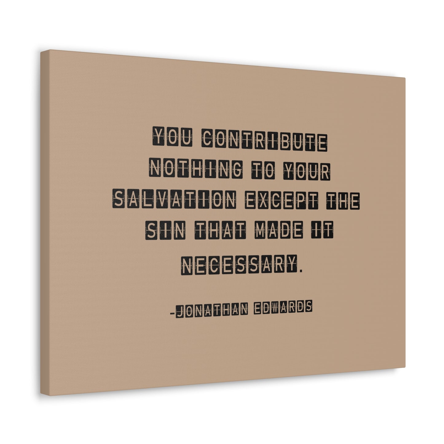 Your Salvation Jonathan Edwards Acts 2:38 Bible Canvas Christian Wall Art Ready to Hang
