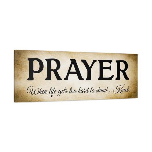 Scripture Walls Prayer Gold Bible Verse Canvas Christian Wall Art Ready to Hang Unframed