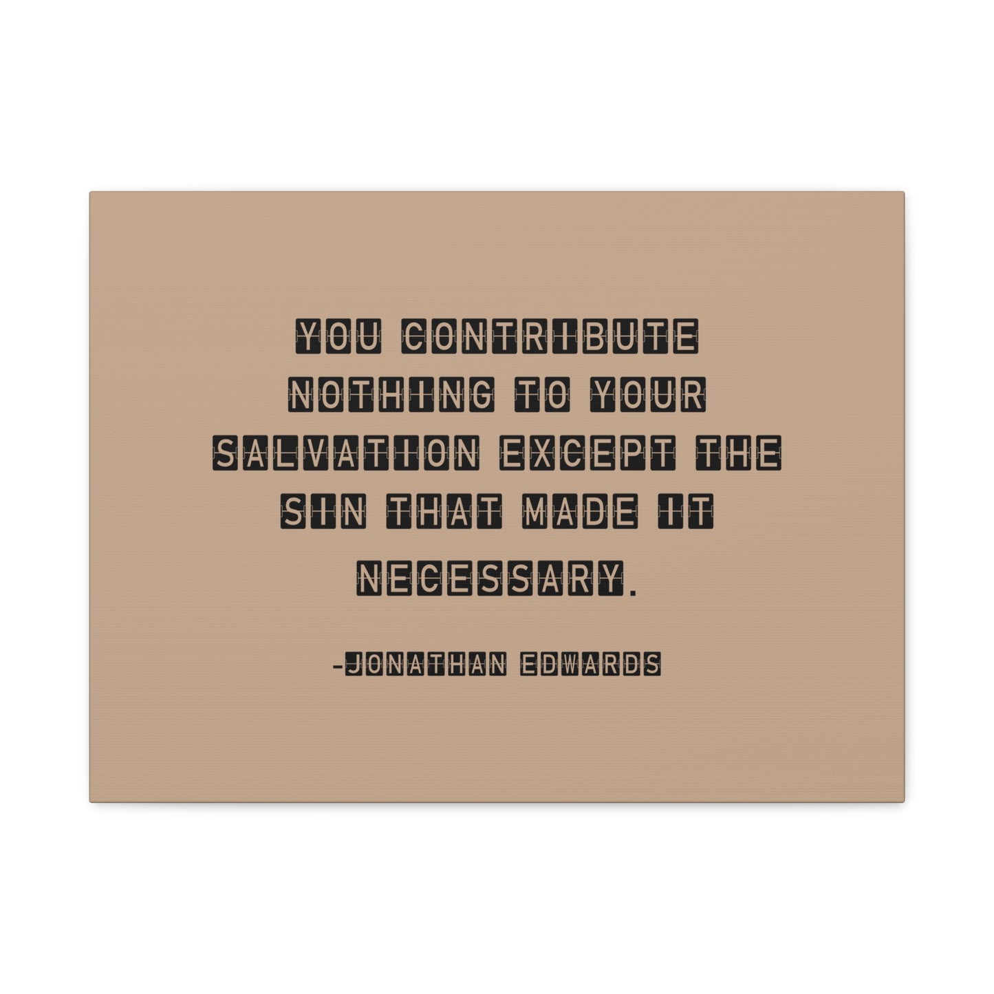 Your Salvation Jonathan Edwards Acts 2:38 Bible Canvas Christian Wall Art Ready to Hang