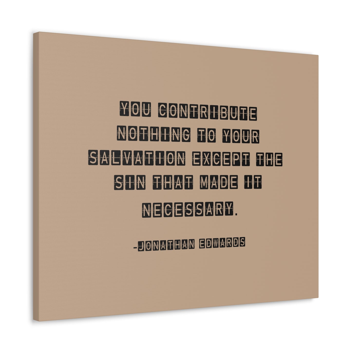 Your Salvation Jonathan Edwards Acts 2:38 Bible Canvas Christian Wall Art Ready to Hang