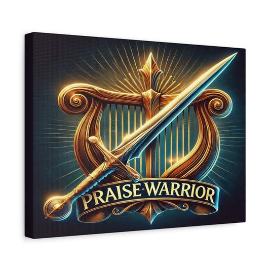 Scripture Walls Praise Warrior Psalm 149 Bible Verse Canvas Christian Wall Art Ready to Hang Unframed