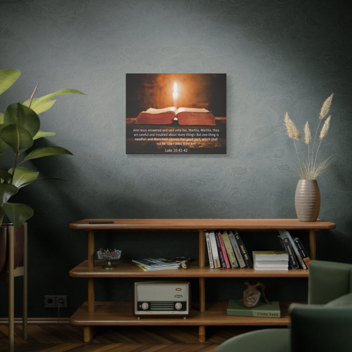 Scripture Walls Luke 10:41-42 Christian Wall Art Print Ready to Hang Unframed