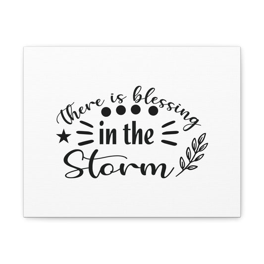 There Is Blessing In The Storm Isaiah 43:2 Christian Wall Art Bible Verse Print Ready to Hang