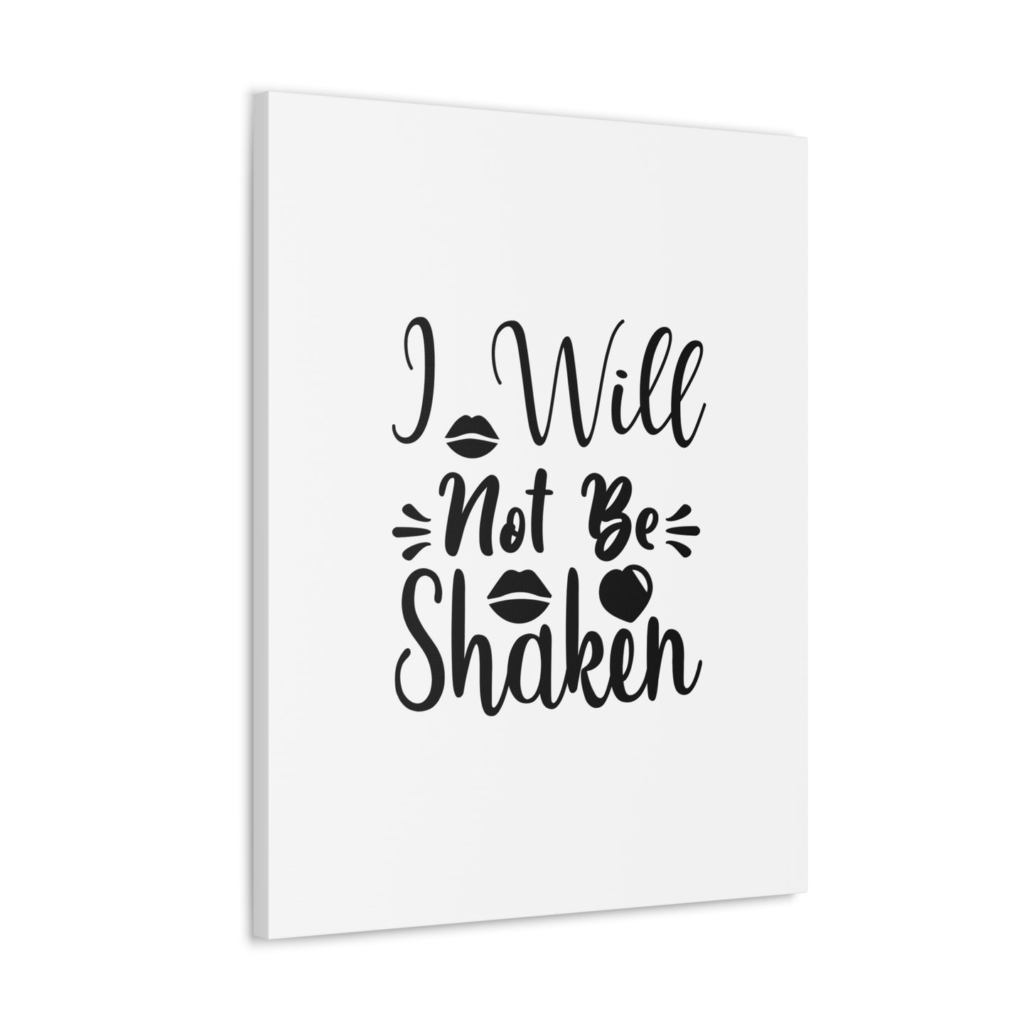 I Will Not Be Shaken Acts 2:25 Christian Wall Art Bible Verse Print Ready to Hang