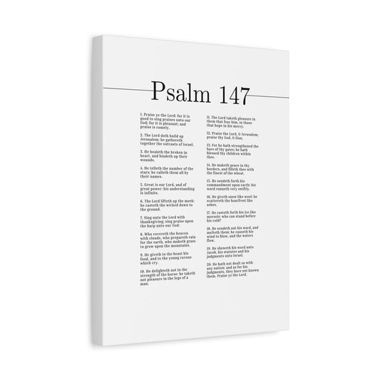 Scripture Canvas He Healeth The Broken Psalm 147 Christian Wall Art Bible Verse Print Ready to Hang