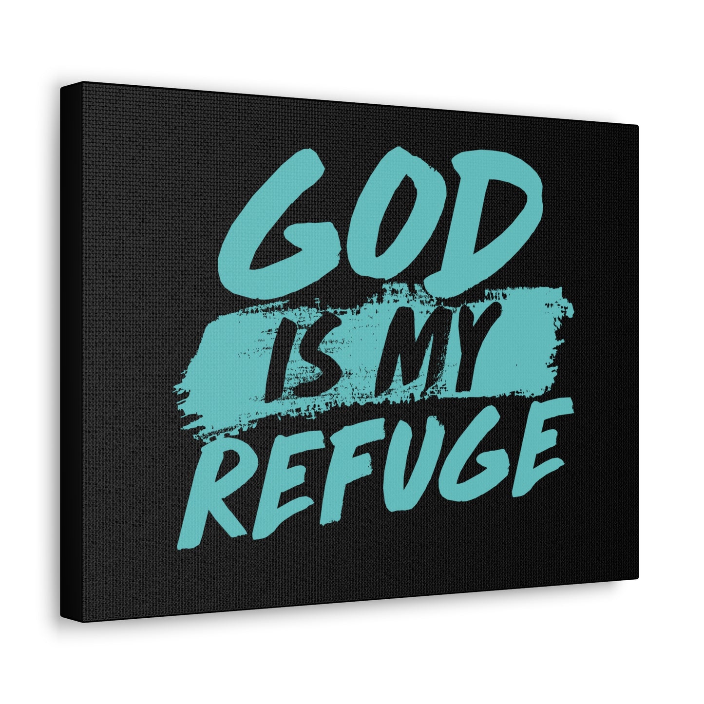 God Is My Refuge Psalm 46:1 Christian Wall Art Print Ready to Hang
