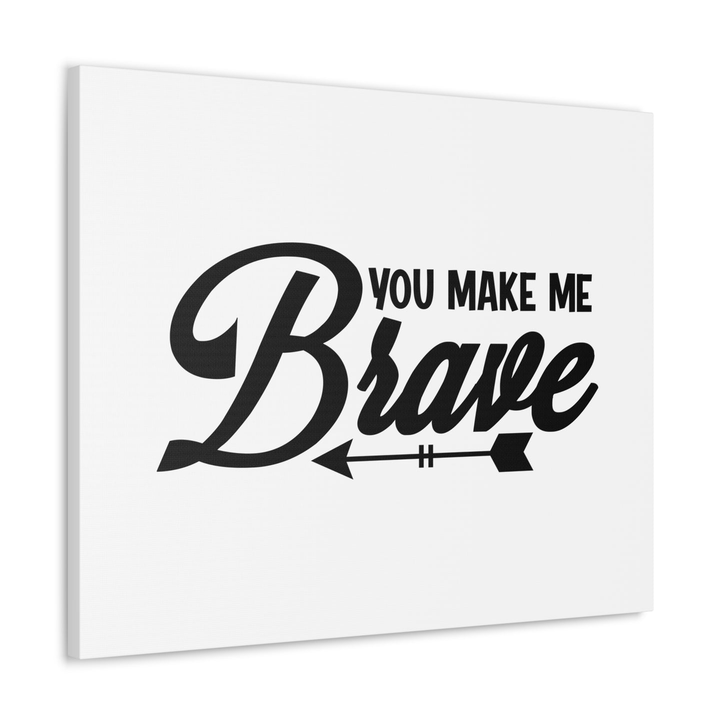 You Make Me Brave Philippians 4:13 Christian Wall Art Bible Verse Print Ready to Hang